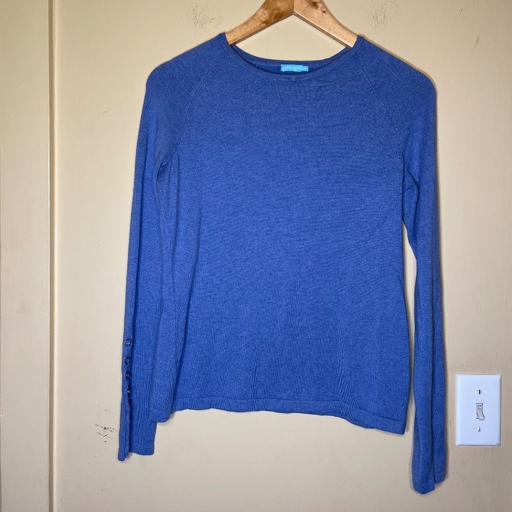 J. McLaughlin Blue Long Sleeve Top